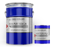 Эмаль "Rem-Pur 1604" 2К полиуретановая по металлу с отвердителем