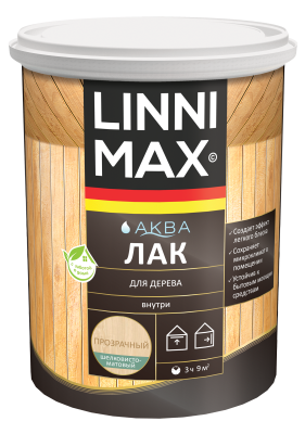 Лак акриловый LINNIMAX Аква Лак для дерева Лак акриловый LINNIMAX Аква Лак для дерева