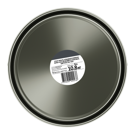 LINNIMAX RAPID-LACK (ALPINA) грунт-эмаль алкидная шелковисто-матовая (серый графит RAL 7024, 9 л)