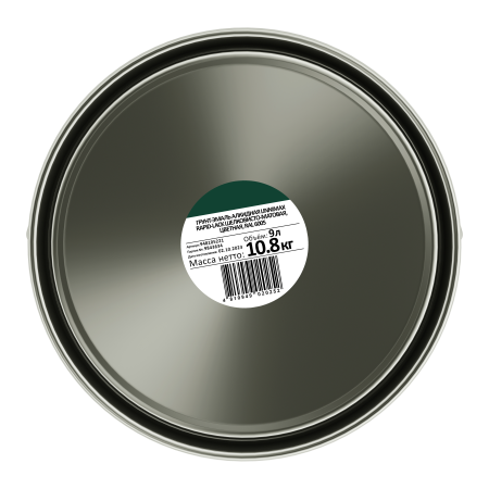 LINNIMAX RAPID-LACK (ALPINA) грунт-эмаль алкидная шелковисто-матовая (зеленый RAL 6005, 9 л)