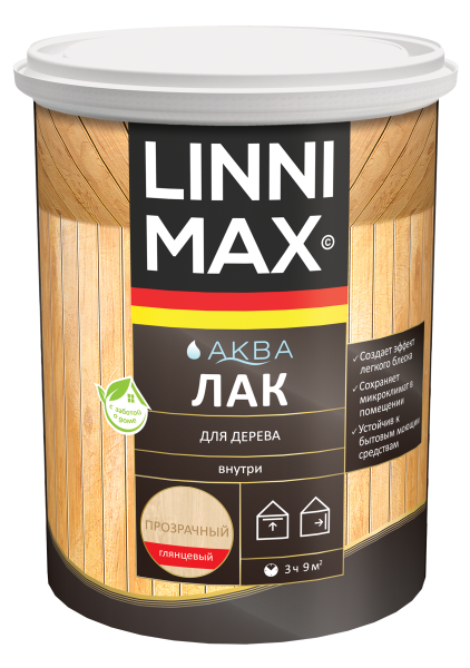 Лак акриловый LINNIMAX Аква Лак для дерева Лак акриловый LINNIMAX Аква Лак для дерева