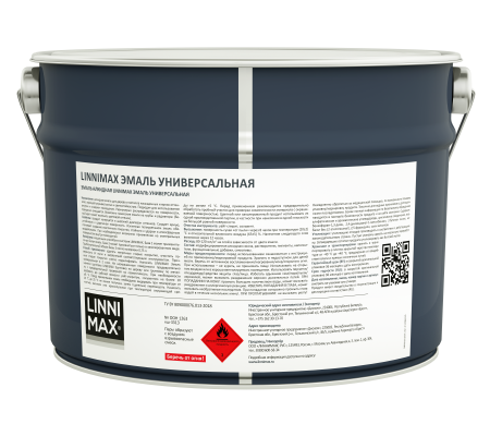 Эмаль алкидная LINNIMAX Эмаль универсальная (прозрачный, 8.28 л, 3, Шелковисто-матовый)